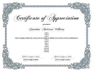 Free Printable Certificate Border Style Ten
