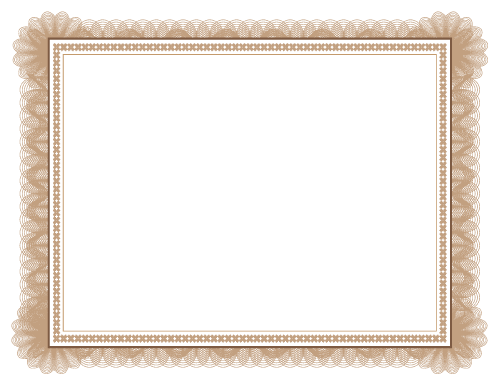 Printable Certificate Border Style Two (Border Only)