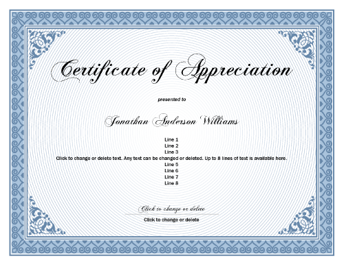 Printable Certificate Border Style Three Version 1