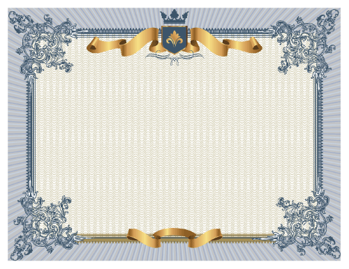 Printable Certificate Border Style Four (Border Only)