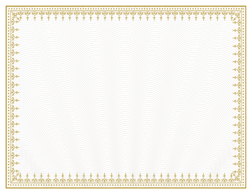 Printable Certificate Border Style Five (Border Only)
