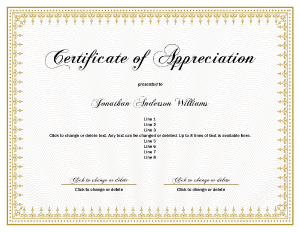 Free Printable Certificate Border Style Five