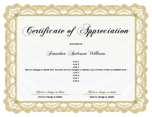 Free Printable Certificate Border Style Six