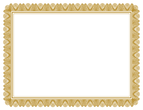 Printable Certificate Border Style Seven (Border Only)
