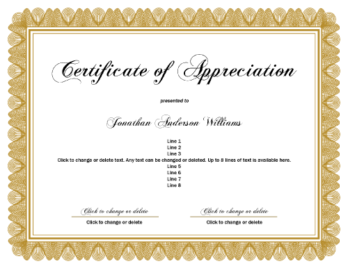 Printable Certificate Border Style Seven Version 2