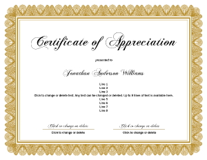 Free Printable Certificate Border Style Seven