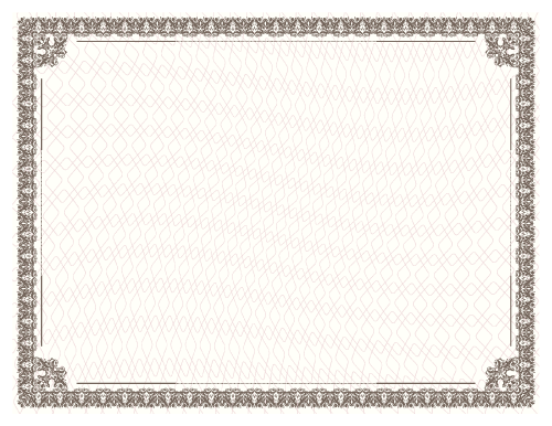 Printable Certificate Border Style Eight (Border Only)