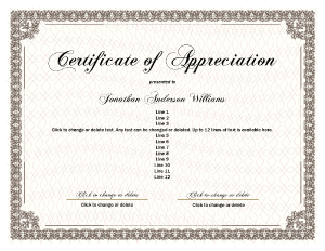 Free Printable Certificate Border Style Eight