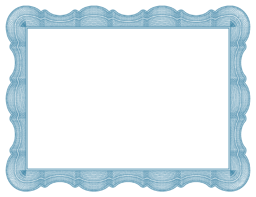 Printable Certificate Border Style Nine (Border Only)