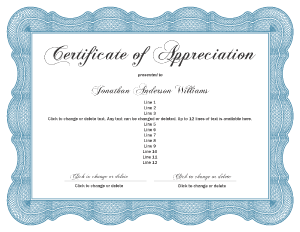 Free Printable Certificate Border Style Nine